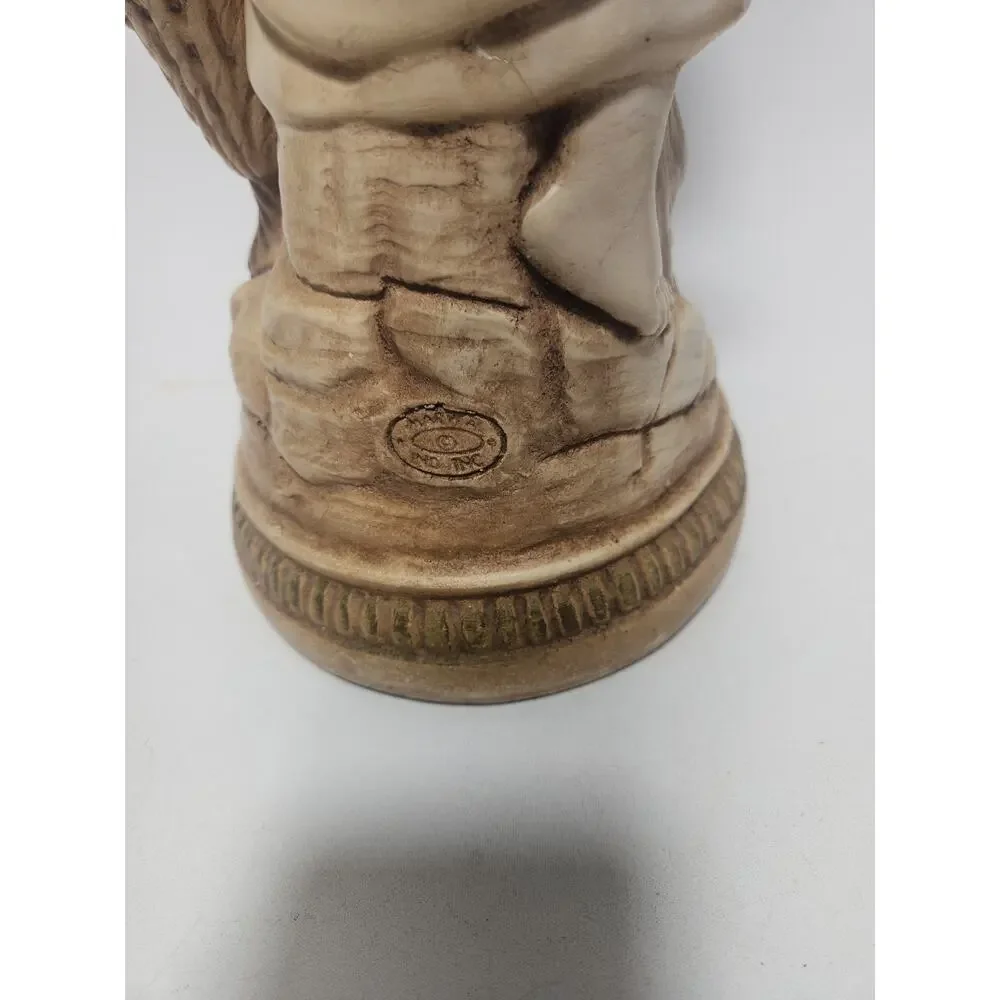 Vintage Made in Italy Girl Figurine Basket Fruit Statue 20